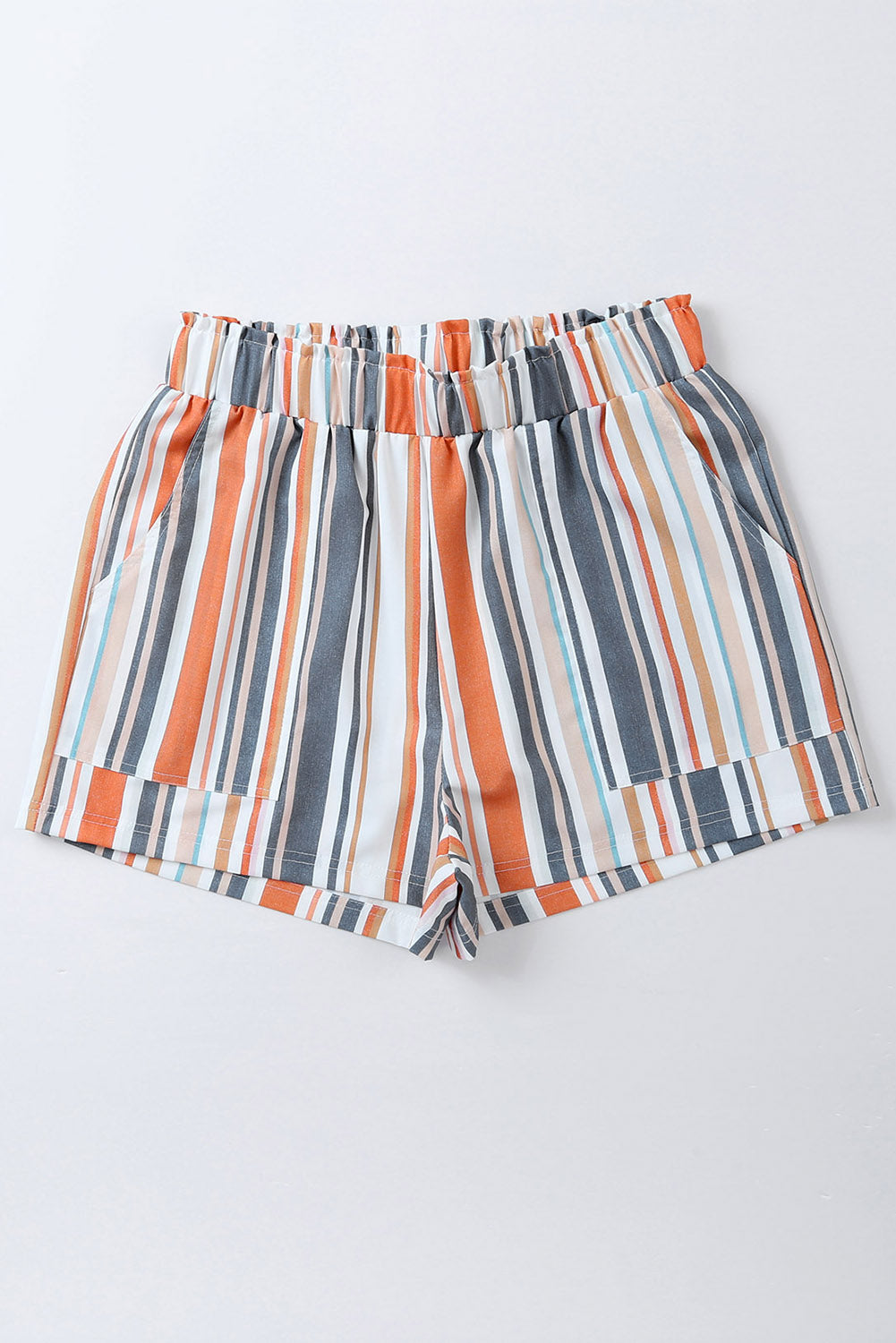 Stripe Vintage Washed Elastic Waist ShortsMaterial:100%Polyester



		You will be flooded
with compliments in our unique Vintage Washed Elastic Waist Striped Shorts
	
	
		We are loving the
paperbag st