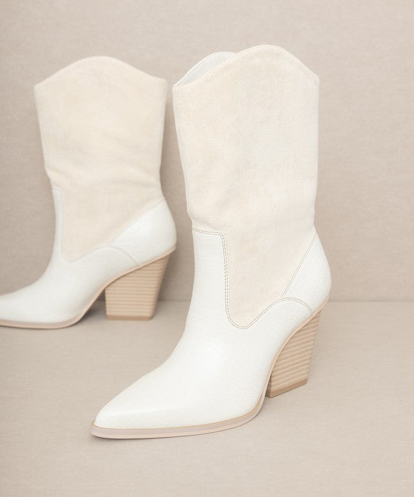 OASIS SOCIETY Marseille - Loose Fit Western BootsLoose fit western boots are a comfortable and stylish choice for those who appreciate a relaxed and rugged look. These boots are designed with a roomier fit and ofte