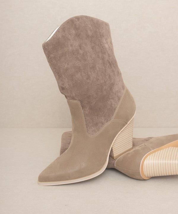 OASIS SOCIETY Marseille - Loose Fit Western BootsLoose fit western boots are a comfortable and stylish choice for those who appreciate a relaxed and rugged look. These boots are designed with a roomier fit and ofte