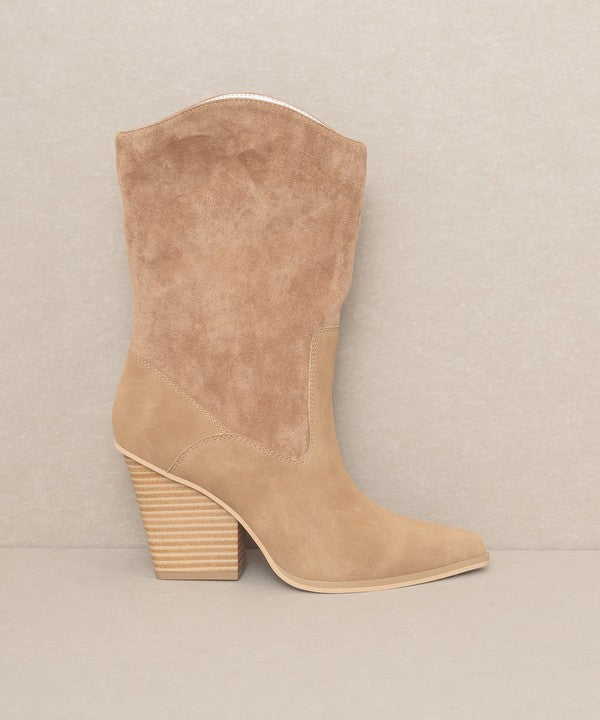 OASIS SOCIETY Marseille - Loose Fit Western BootsLoose fit western boots are a comfortable and stylish choice for those who appreciate a relaxed and rugged look. These boots are designed with a roomier fit and ofte