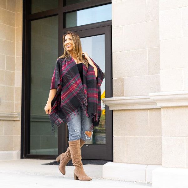 The Marlie One Size Shawl/PonchosIntroducing the one size shawl/poncho that will be the must-have accessory of this season! This beautiful, cheerful piece of apparel is crafted from super soft acryl