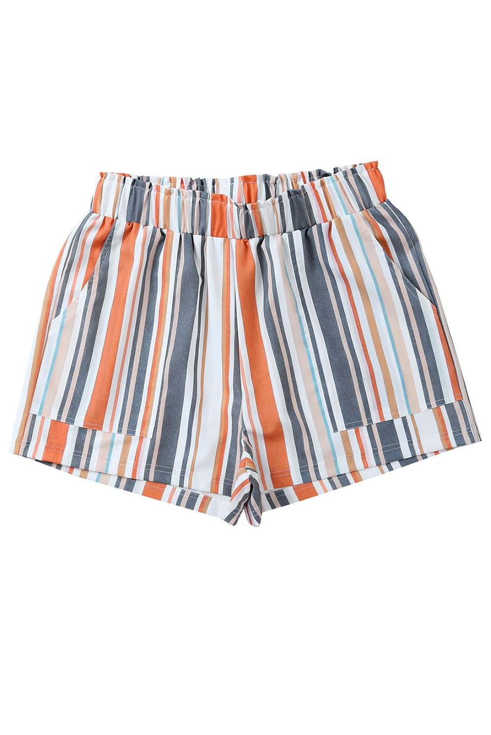Stripe Vintage Washed Elastic Waist ShortsMaterial:100%Polyester



		You will be flooded
with compliments in our unique Vintage Washed Elastic Waist Striped Shorts
	
	
		We are loving the
paperbag st