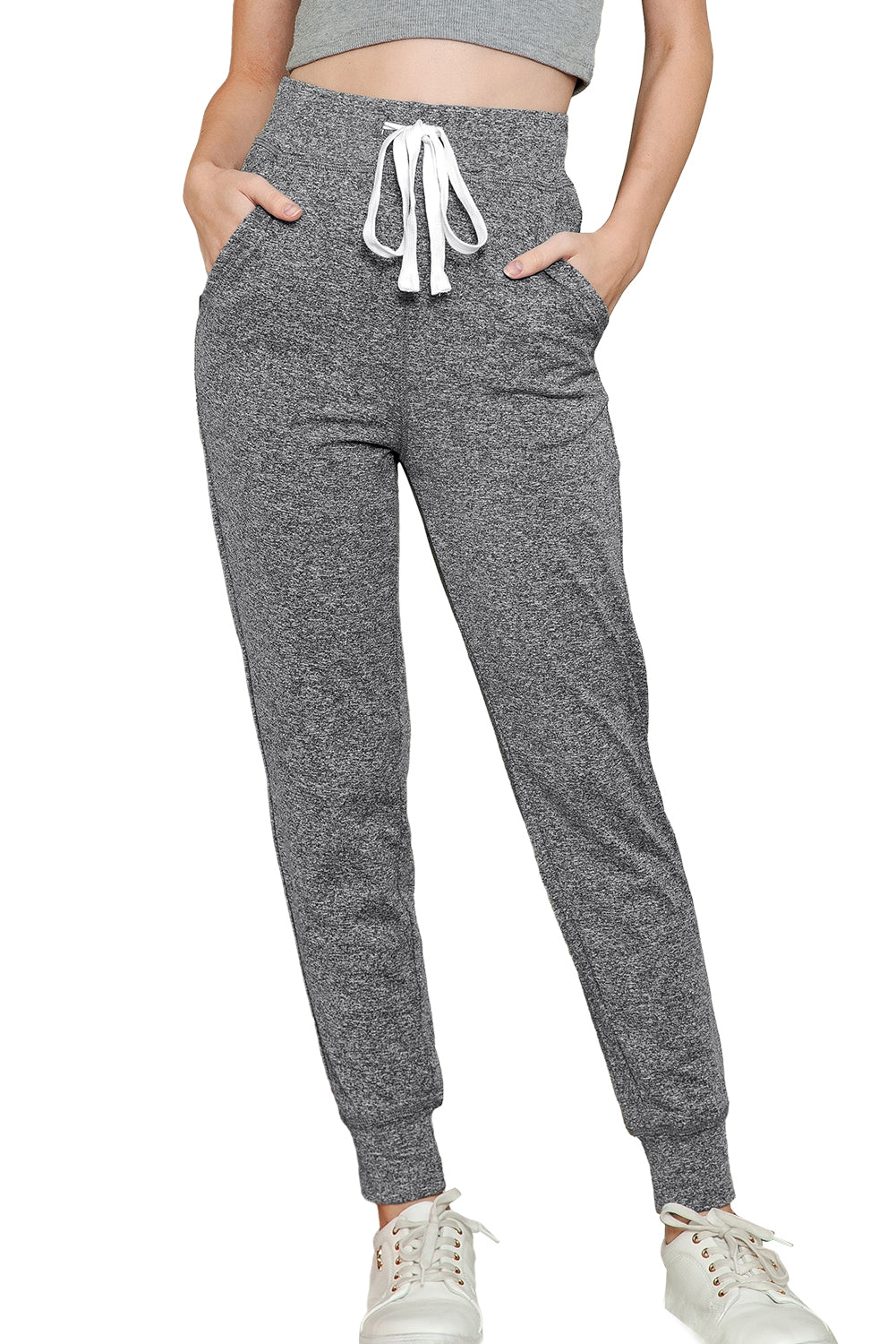 Black Casual Drawstring Drop Waist Pocketed JoggersMaterial:90%Polyester+10%Elastane



		Black can easily be paired with different tops and shoes, making it a go-to option for various outfits.
	
	
		The drawstr