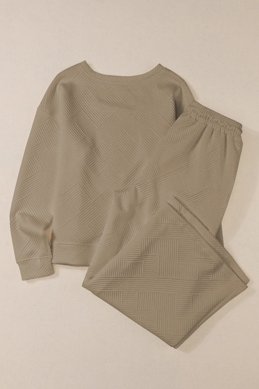 Red Dahlia Textured Loose Slouchy Long Sleeve Top and Pants SetMaterial:95%POLYESTER+5%ELASTANE



		Our Gray Textured Loose Slouchy Long Sleeve Top and Pants Set, a comfortable and stylish ensemble that is perfect for loungin