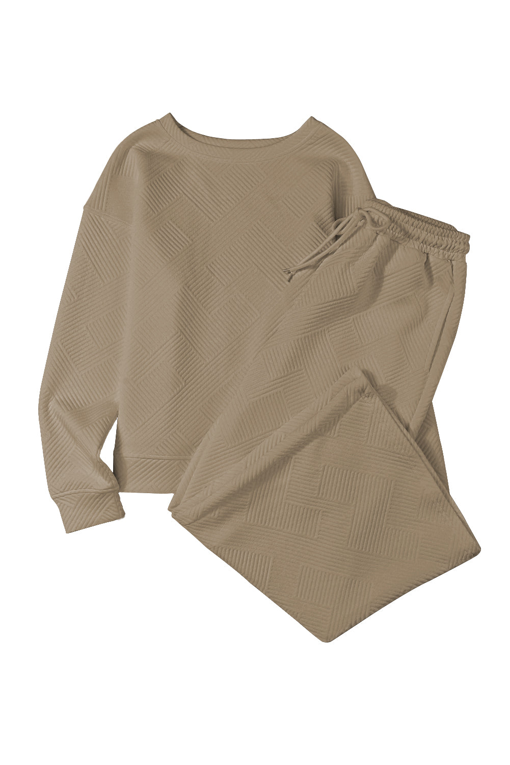 Red Dahlia Textured Loose Slouchy Long Sleeve Top and Pants SetMaterial:95%POLYESTER+5%ELASTANE



		Our Gray Textured Loose Slouchy Long Sleeve Top and Pants Set, a comfortable and stylish ensemble that is perfect for loungin