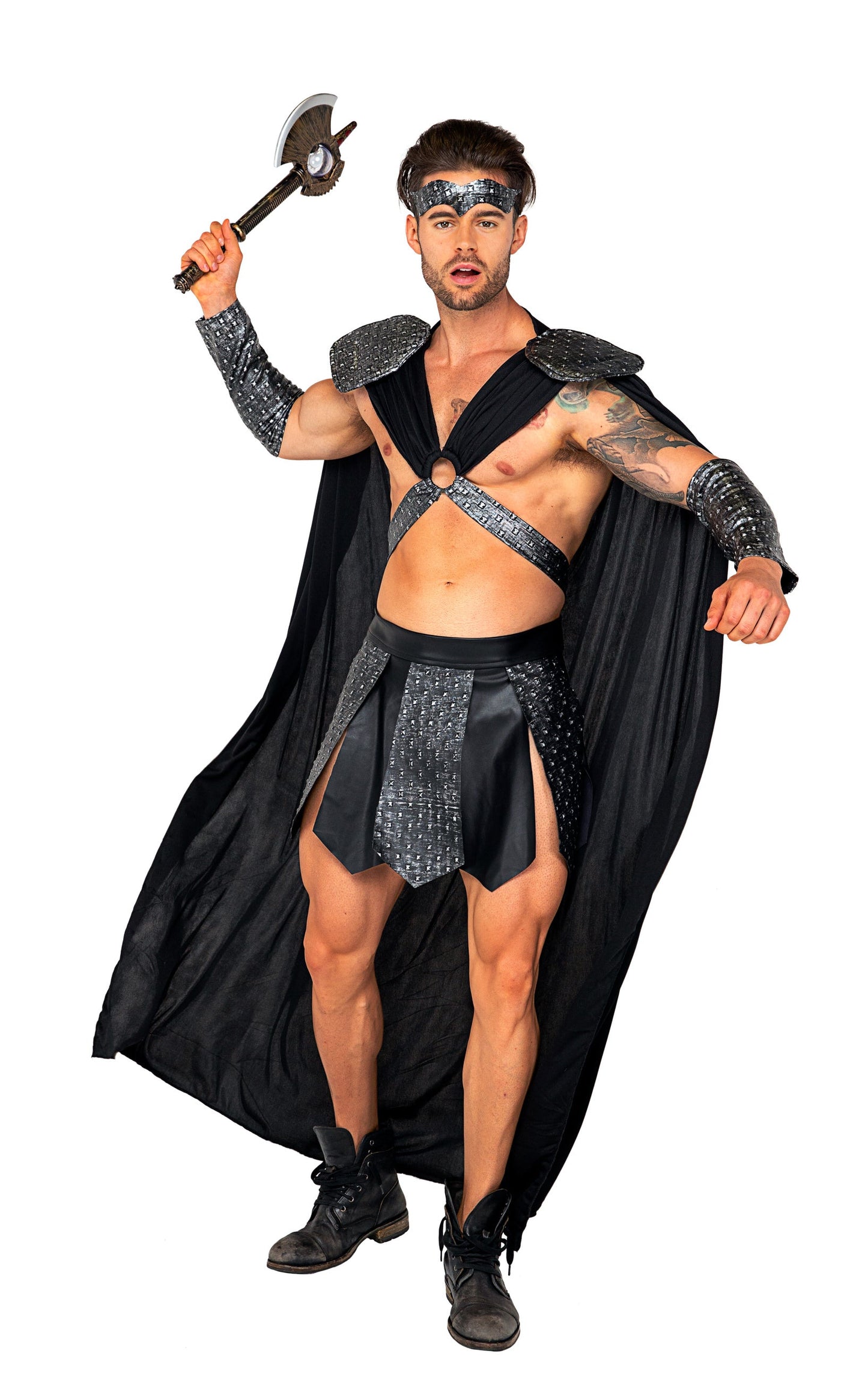5087 - 4pc Valiant GladiatorIncludes: Harness with Cape, Gauntlets, Skirt and Headpiece