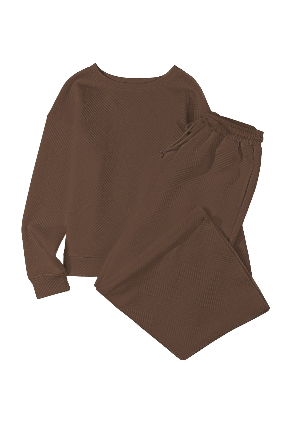 Red Dahlia Textured Loose Slouchy Long Sleeve Top and Pants SetMaterial:95%POLYESTER+5%ELASTANE



		Our Gray Textured Loose Slouchy Long Sleeve Top and Pants Set, a comfortable and stylish ensemble that is perfect for loungin