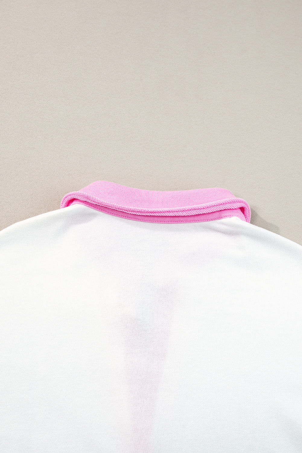 Pink Stripe Colorblock Sleeve Collared Mini DressMaterial:65%Polyester+35%Cotton

• The combination of pink and stripes adds a fun and trendy touch to your outfit.
• Embrace the relaxed vibes with the drop sleeve
