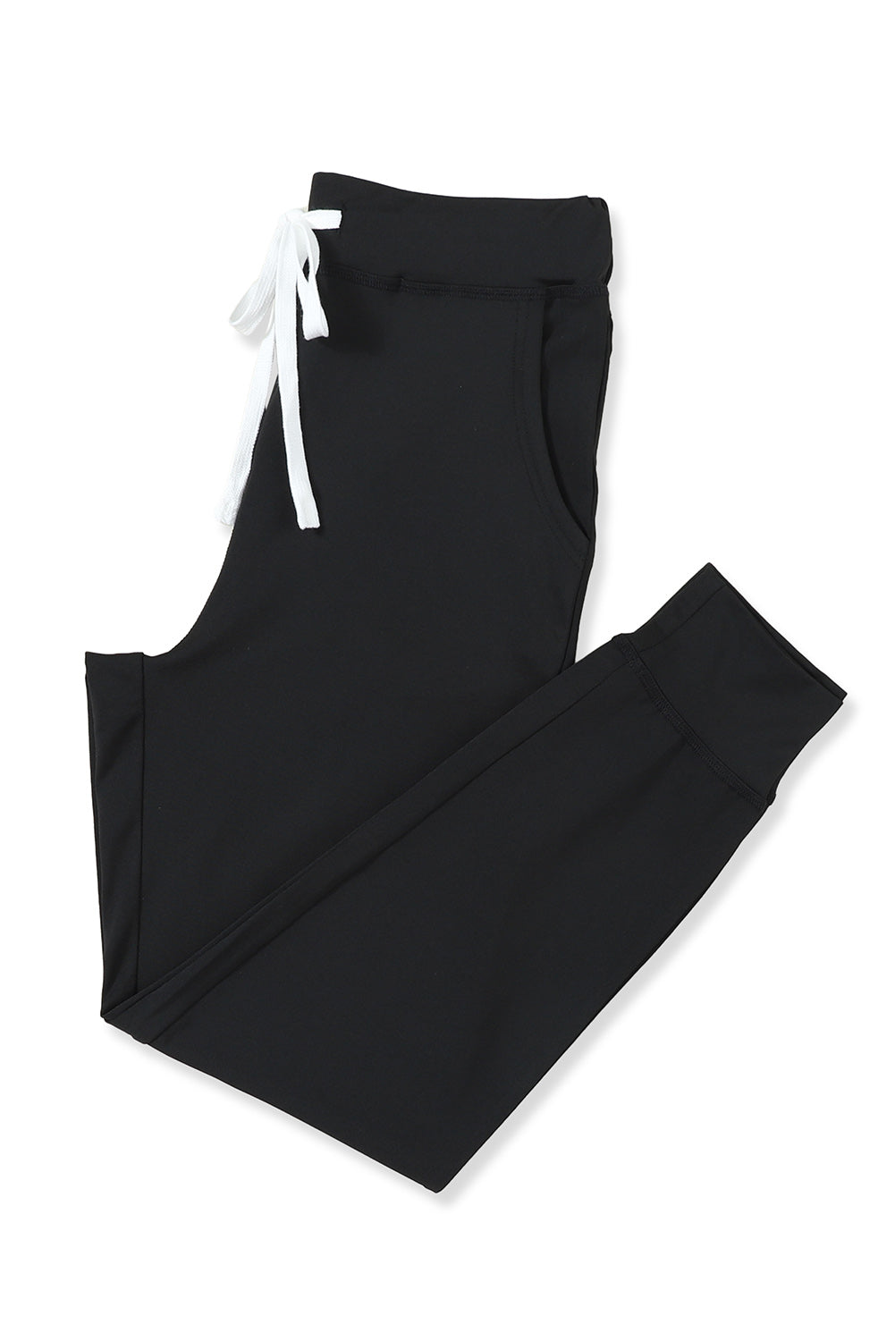 Black Casual Drawstring Drop Waist Pocketed JoggersMaterial:90%Polyester+10%Elastane



		Black can easily be paired with different tops and shoes, making it a go-to option for various outfits.
	
	
		The drawstr