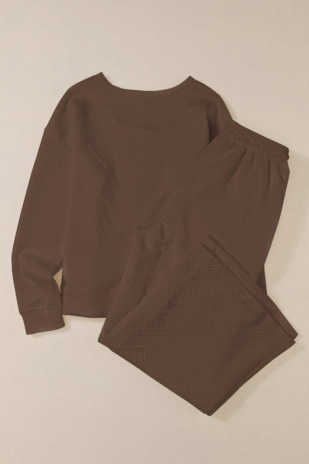 Red Dahlia Textured Loose Slouchy Long Sleeve Top and Pants SetMaterial:95%POLYESTER+5%ELASTANE



		Our Gray Textured Loose Slouchy Long Sleeve Top and Pants Set, a comfortable and stylish ensemble that is perfect for loungin