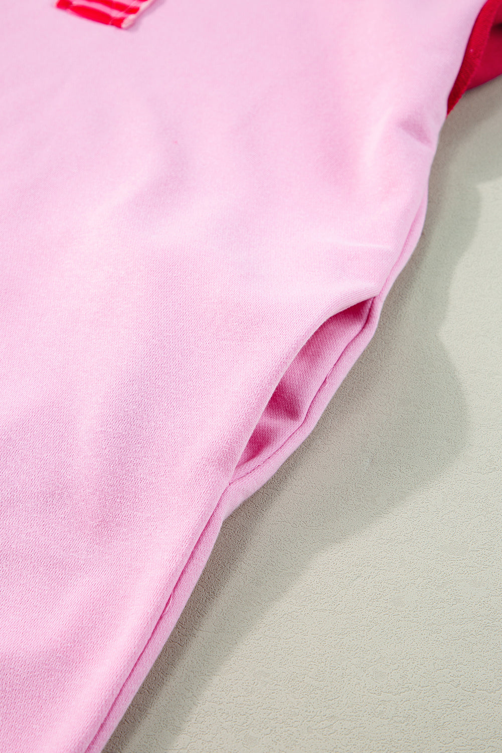 Pink Stripe Colorblock Sleeve Collared Mini DressMaterial:65%Polyester+35%Cotton

• The combination of pink and stripes adds a fun and trendy touch to your outfit.
• Embrace the relaxed vibes with the drop sleeve